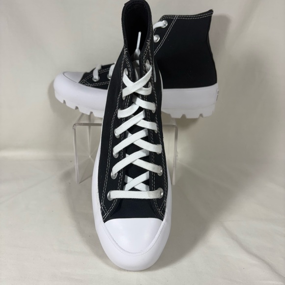 Converse Black and White High-Top Sneakers.  Brand New - Picture 3 of 10